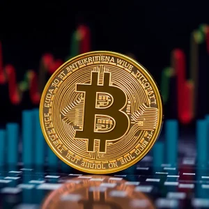 Graph depicting the recent fluctuations in Bitcoin prices