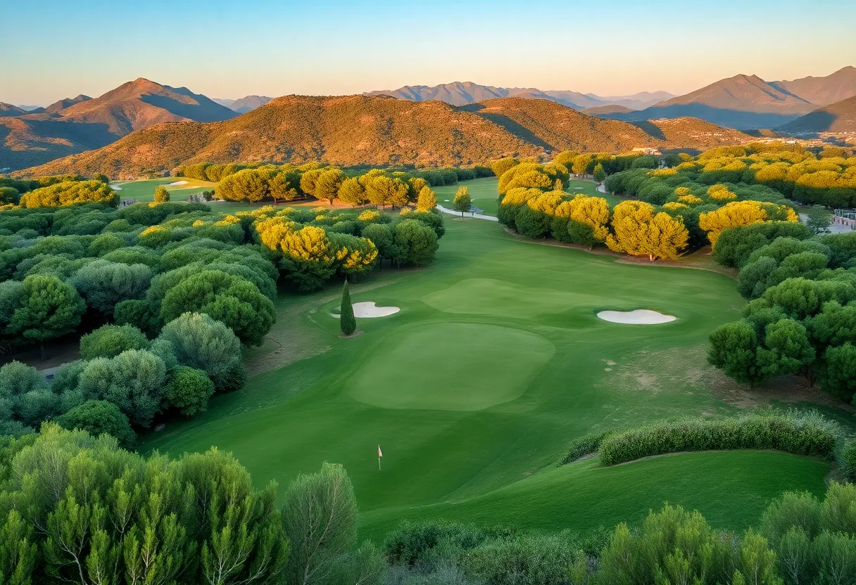 Championship golf course at Camiral Golf Resort