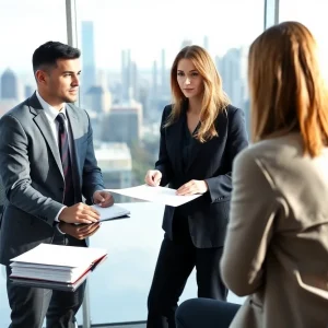 Client discussing with a personal injury attorney in Los Angeles