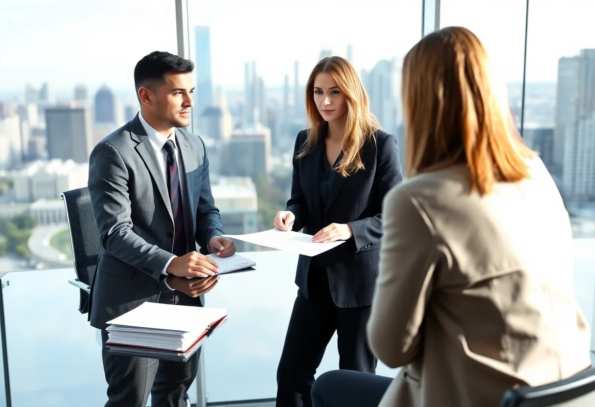 Client discussing with a personal injury attorney in Los Angeles