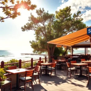 Outdoor seating area at Country Kitchen in Malibu