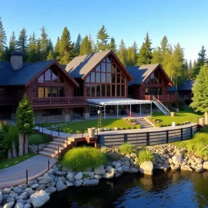 View of Cragun's Resort with lodge-style rooms near Gull Lake
