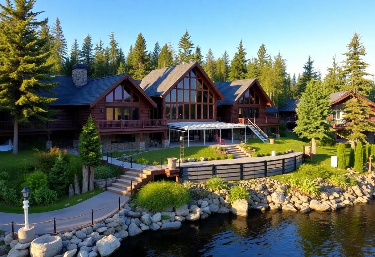 View of Cragun's Resort with lodge-style rooms near Gull Lake