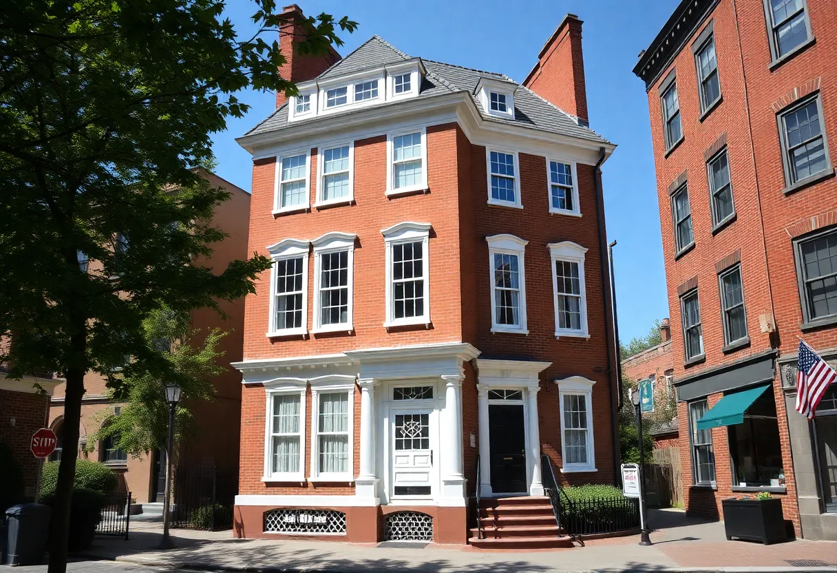 The historic Ebenezer Hancock House in Boston