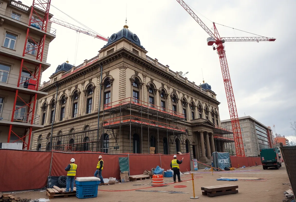 Construction of the Federal Reserve headquarters