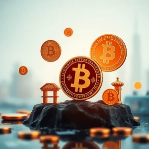 Visual representation of stablecoins and digital currency integration