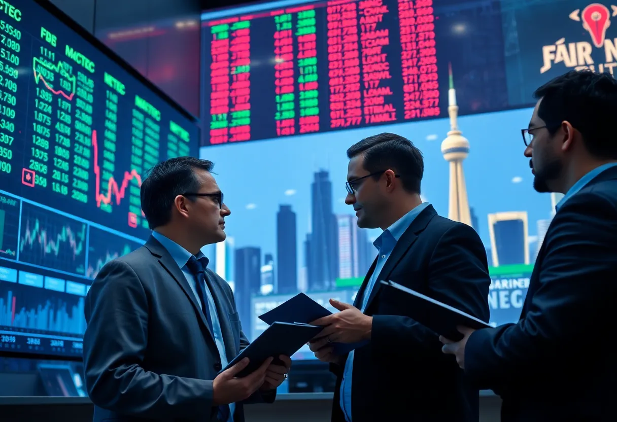 Traders analyzing stock charts in a modern financial market
