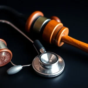 Symbolic image of healthcare ethics and betrayal