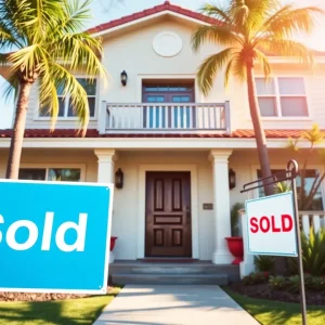 Beautiful Los Angeles home with a sold sign
