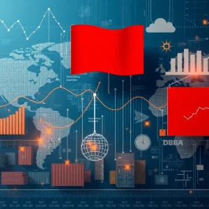 Abstract representation of international trade negotiations