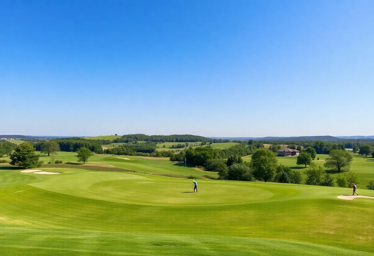 Scenic golf course at Lake of the Ozarks