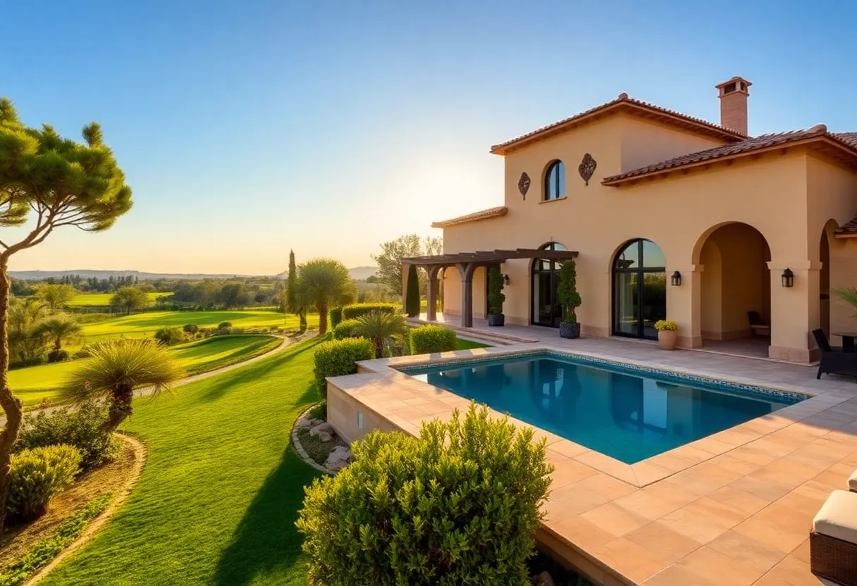 Stunning luxury golf estate in Mallorca with pool and golf course