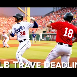 Baseball field during the trade deadline season