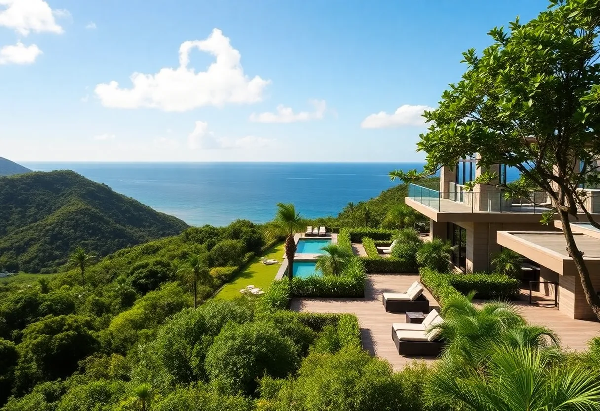Luxurious condominiums at the Nevis Peak Residences