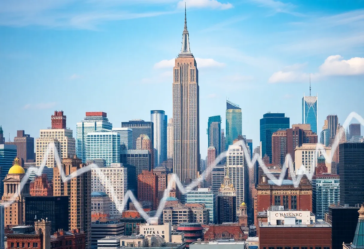 Skyline of New York City illustrating the real estate market