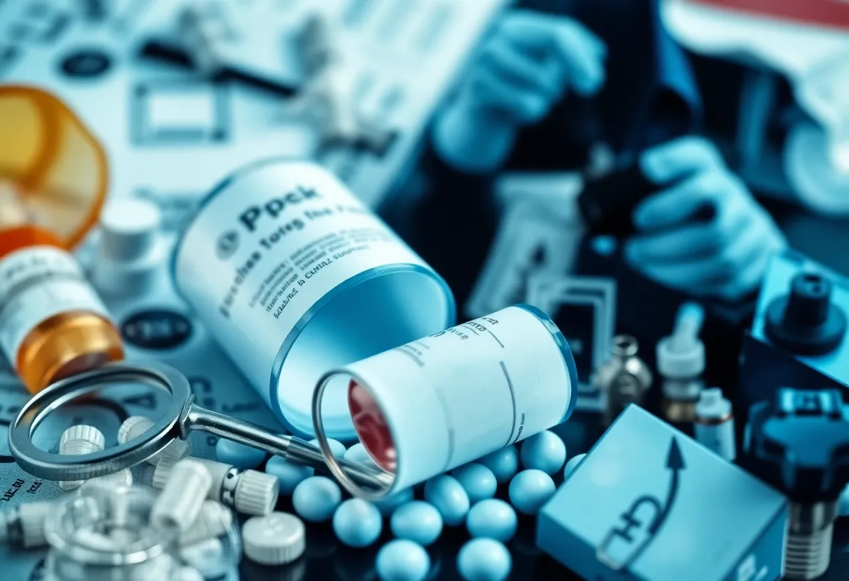 Visual representation of opioid distribution fraud in healthcare