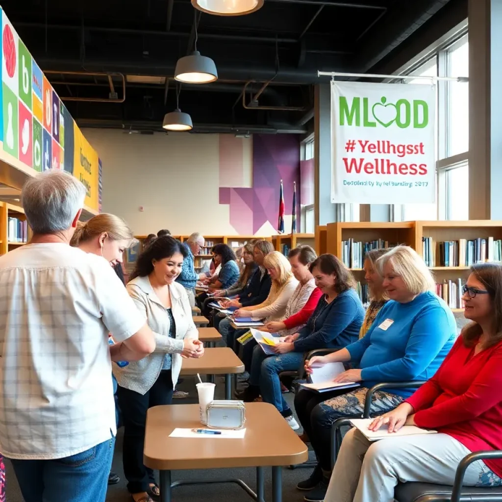 Community members donating blood at the South Pasadena Library