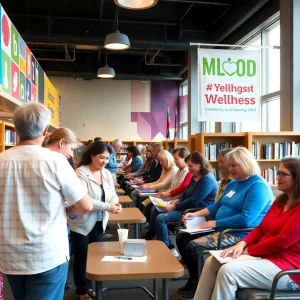 Community members donating blood at the South Pasadena Library