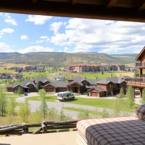 A stunning view of luxury homes in Steamboat Springs