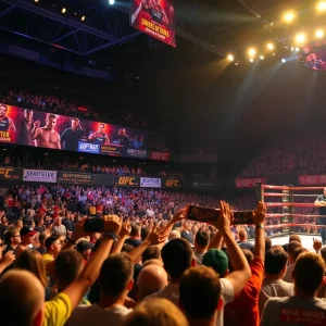 Mixed martial arts fight at UFC 318 event