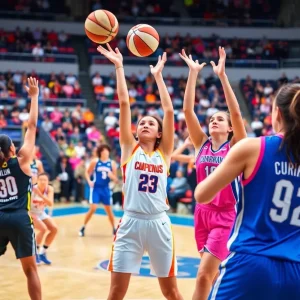 USC women's basketball players participating in the WNBA All-Star Weekend events.