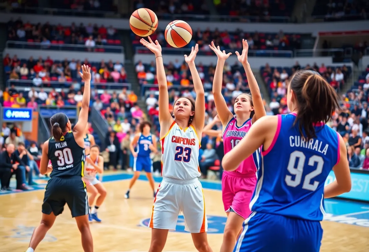 USC women's basketball players participating in the WNBA All-Star Weekend events.