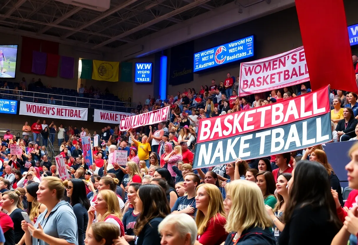 Vibrant celebration of women's basketball at the WNBA All-Star Weekend.