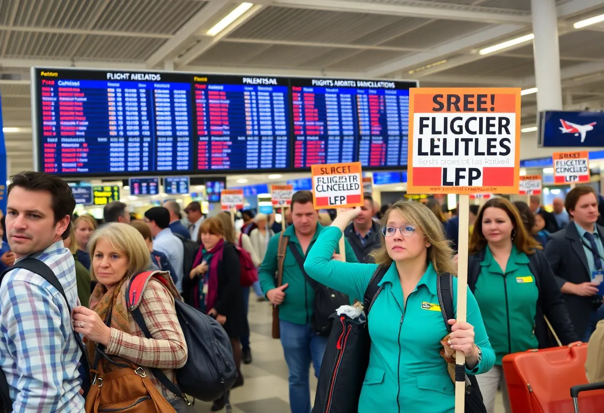 Travelers at airport affected by Air Canada strike