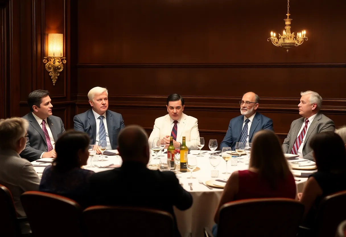 Panel discussion featuring candidates at California Business Outlook dinner