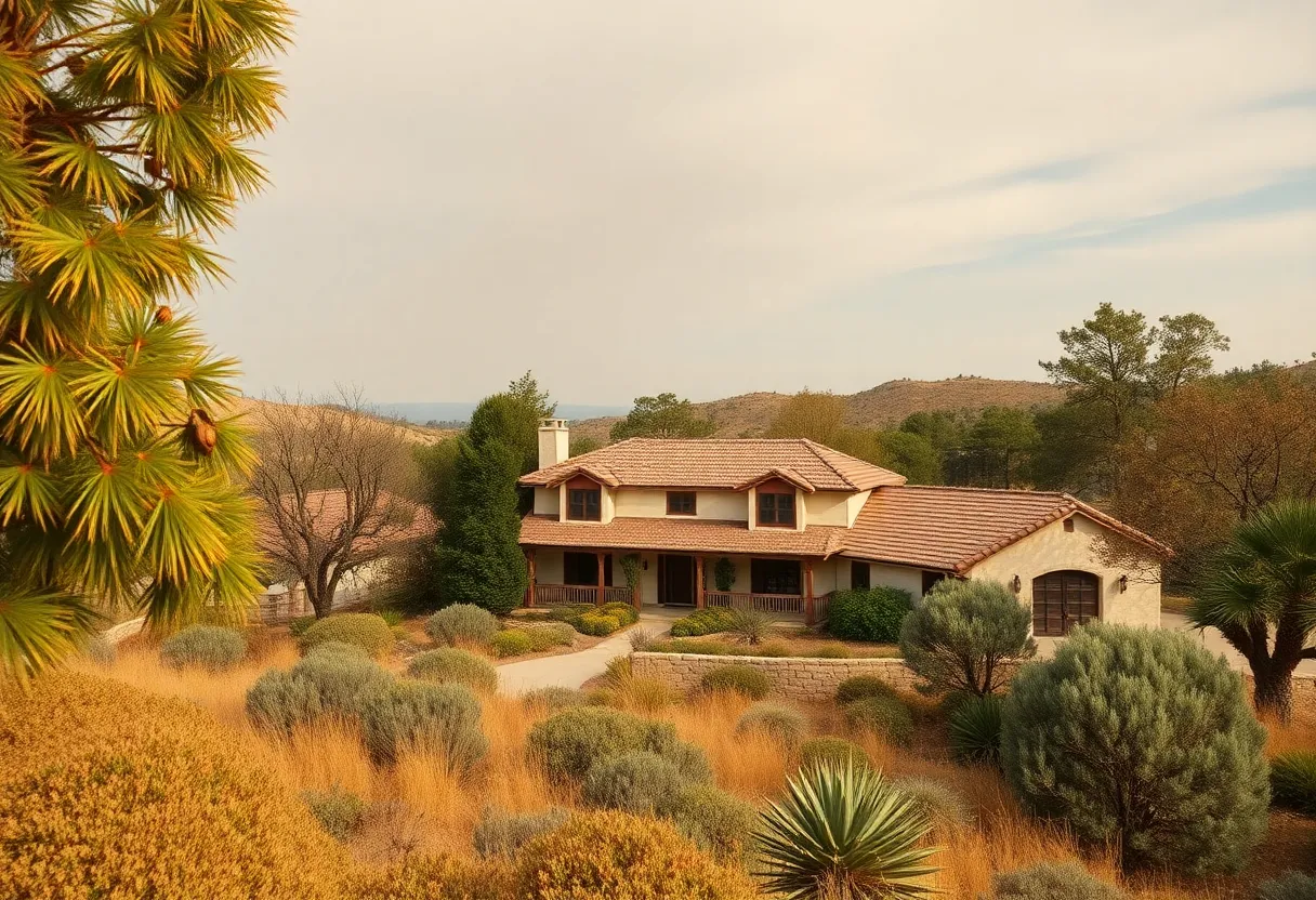 California home in a wildfire-prone area