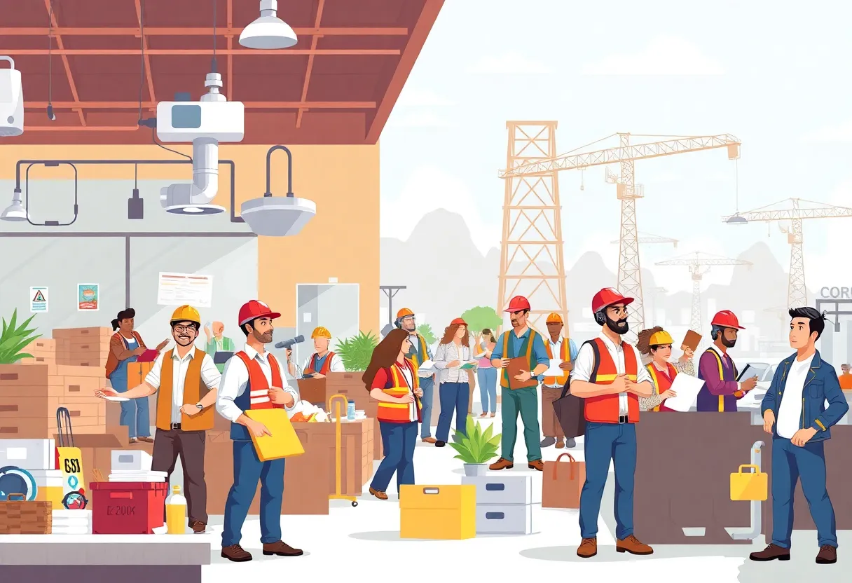 Diverse workers in California's job market