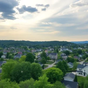 View of homes in Chattanooga illustrating the housing market