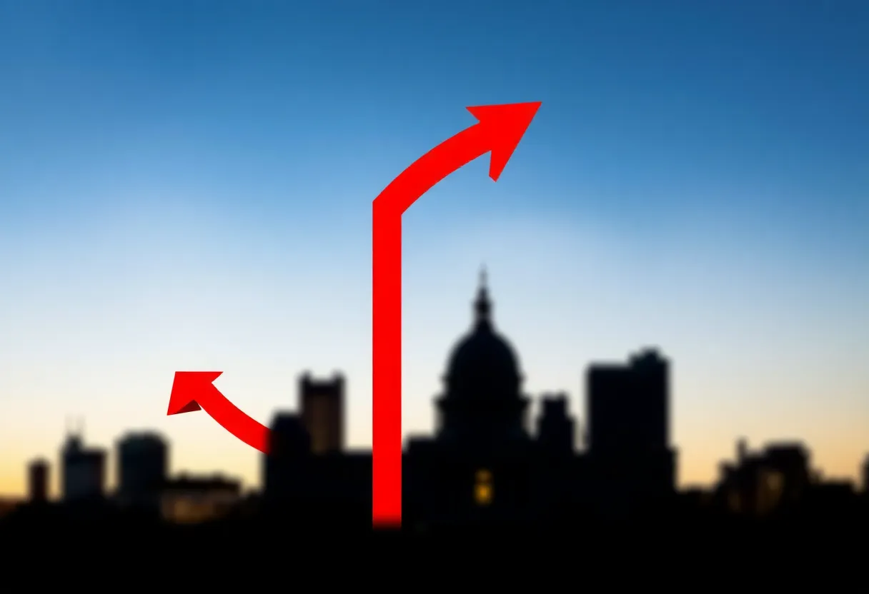 Abstract representation of economic changes affecting the Federal Reserve