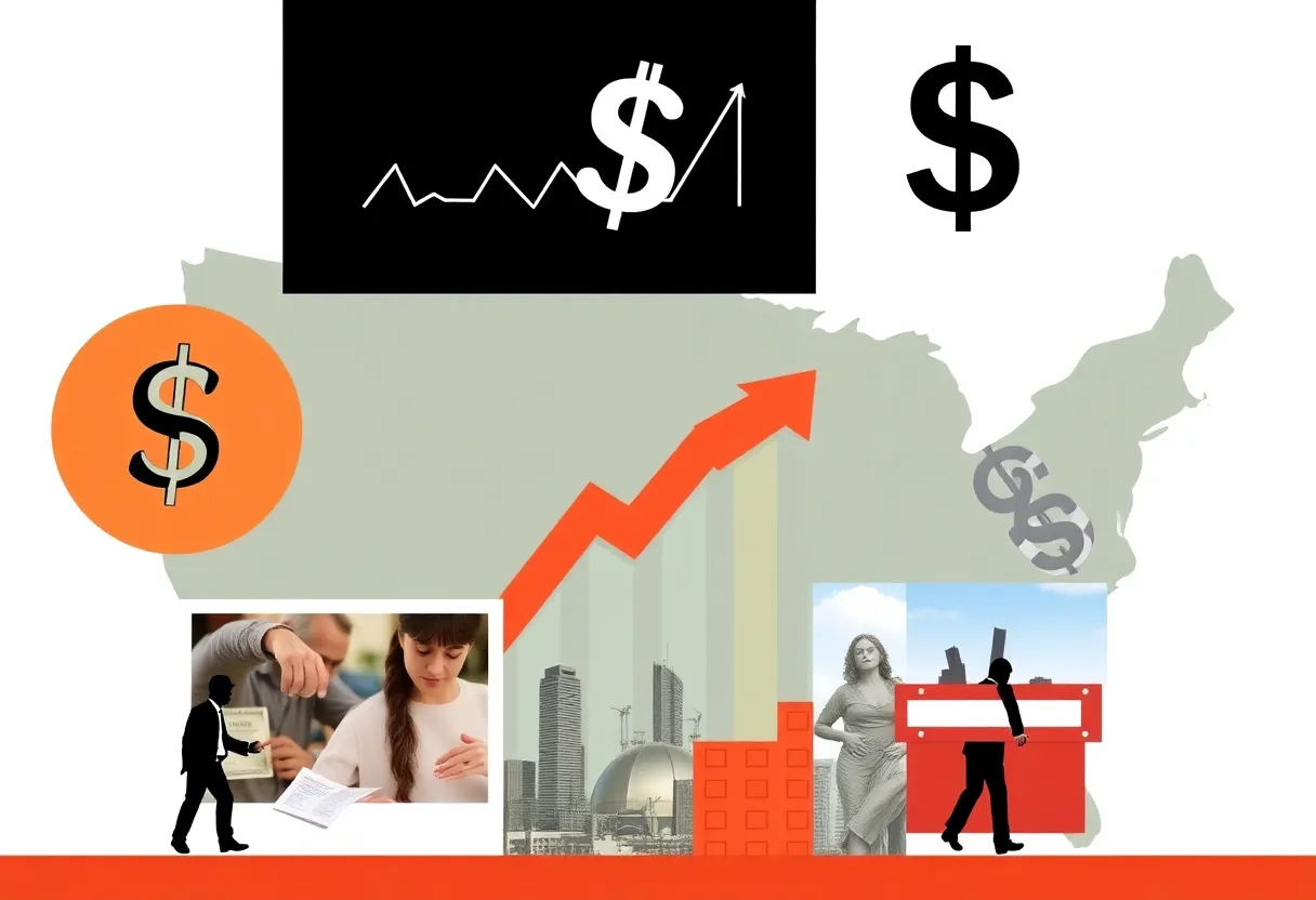 Visual representation of economic instability in the U.S.