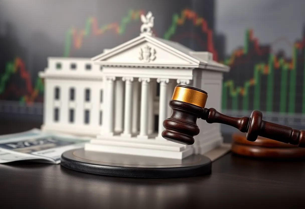 Symbolic representation of the Federal Reserve's independence challenge
