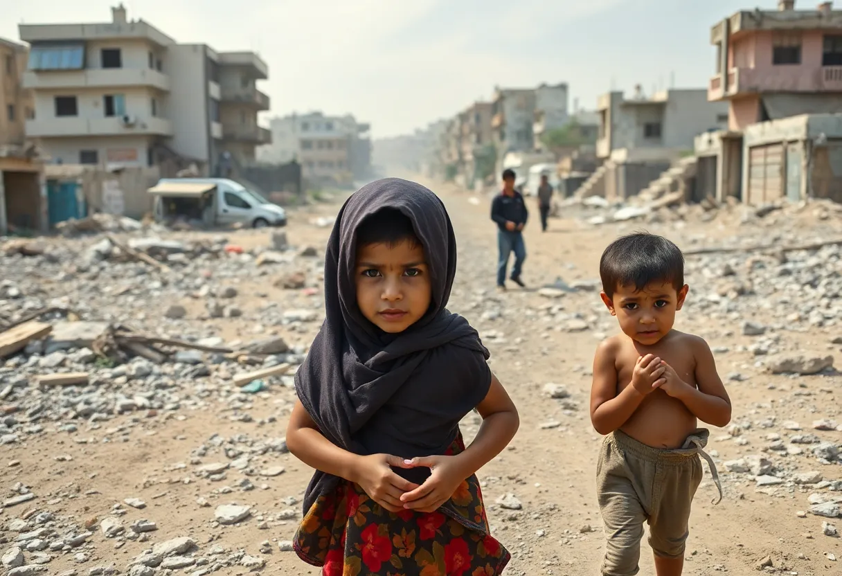 Desolate scene of hunger and malnutrition in Gaza