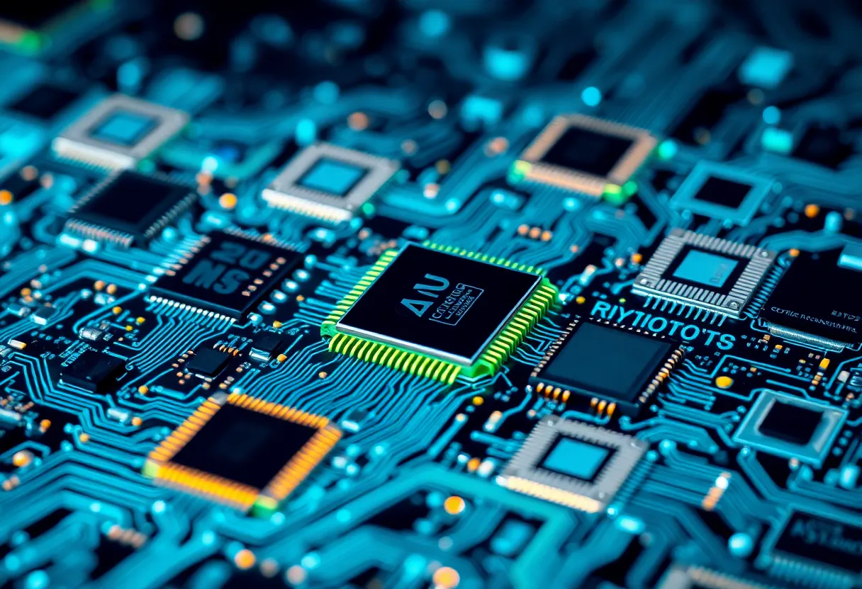Abstract representation of the semiconductor industry