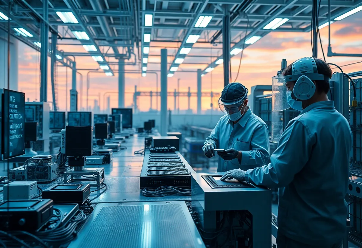 Manufacturing facility producing semiconductors in the U.S.