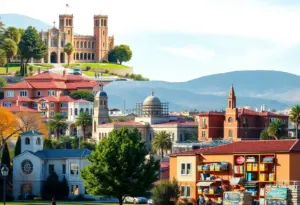 Collage of California university campuses highlighting housing issues