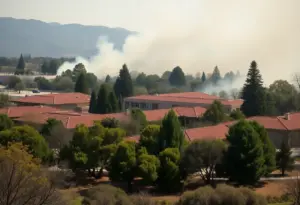 California school with fire safety measures in place