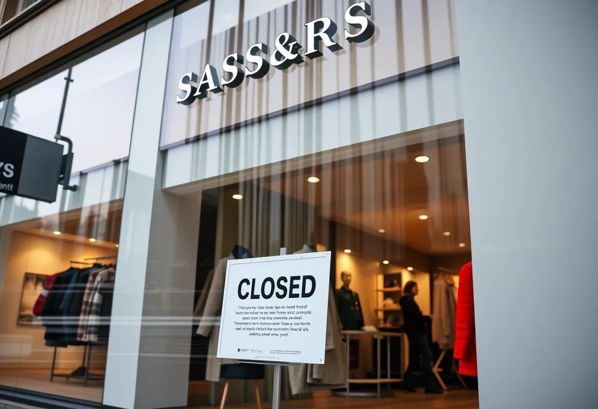A closed Fred Segal store in Los Angeles signaling a decline in retail.