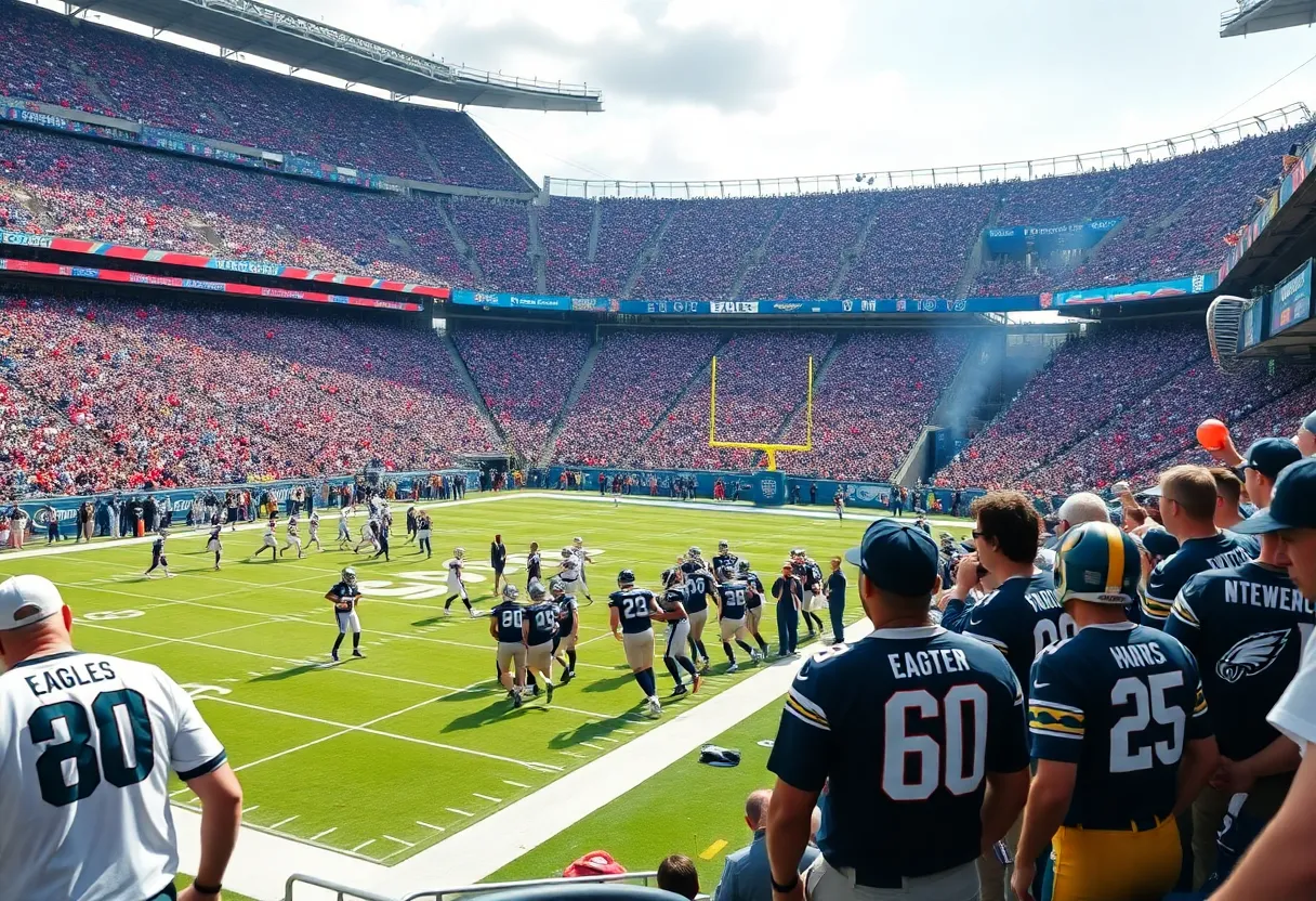 Eagles vs Rams NFL game day at Lincoln Financial Field
