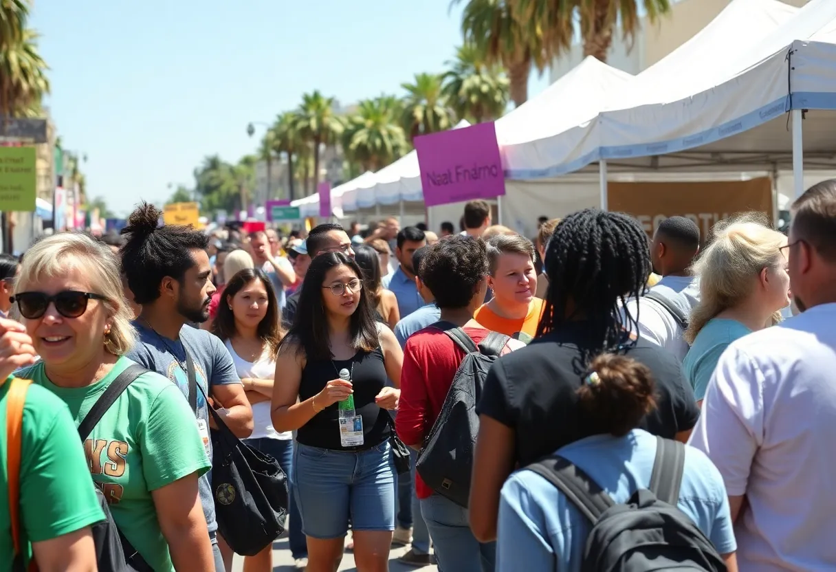 Crowd at the Future Proof Festival in California