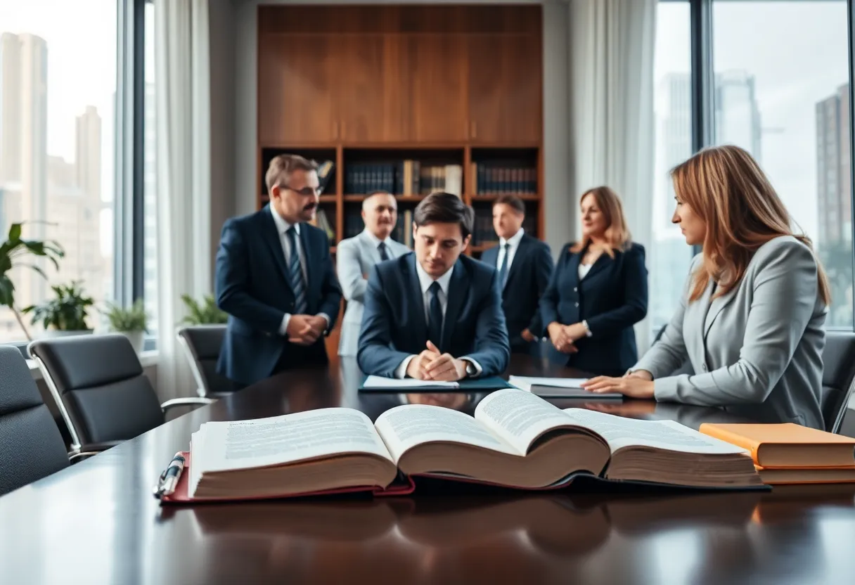 Hunton Andrews Kurth LLP law firm partners in a collaborative office setting
