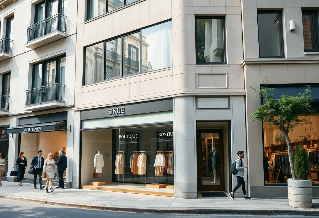Exterior view of Khaite boutique on Melrose Avenue, Los Angeles