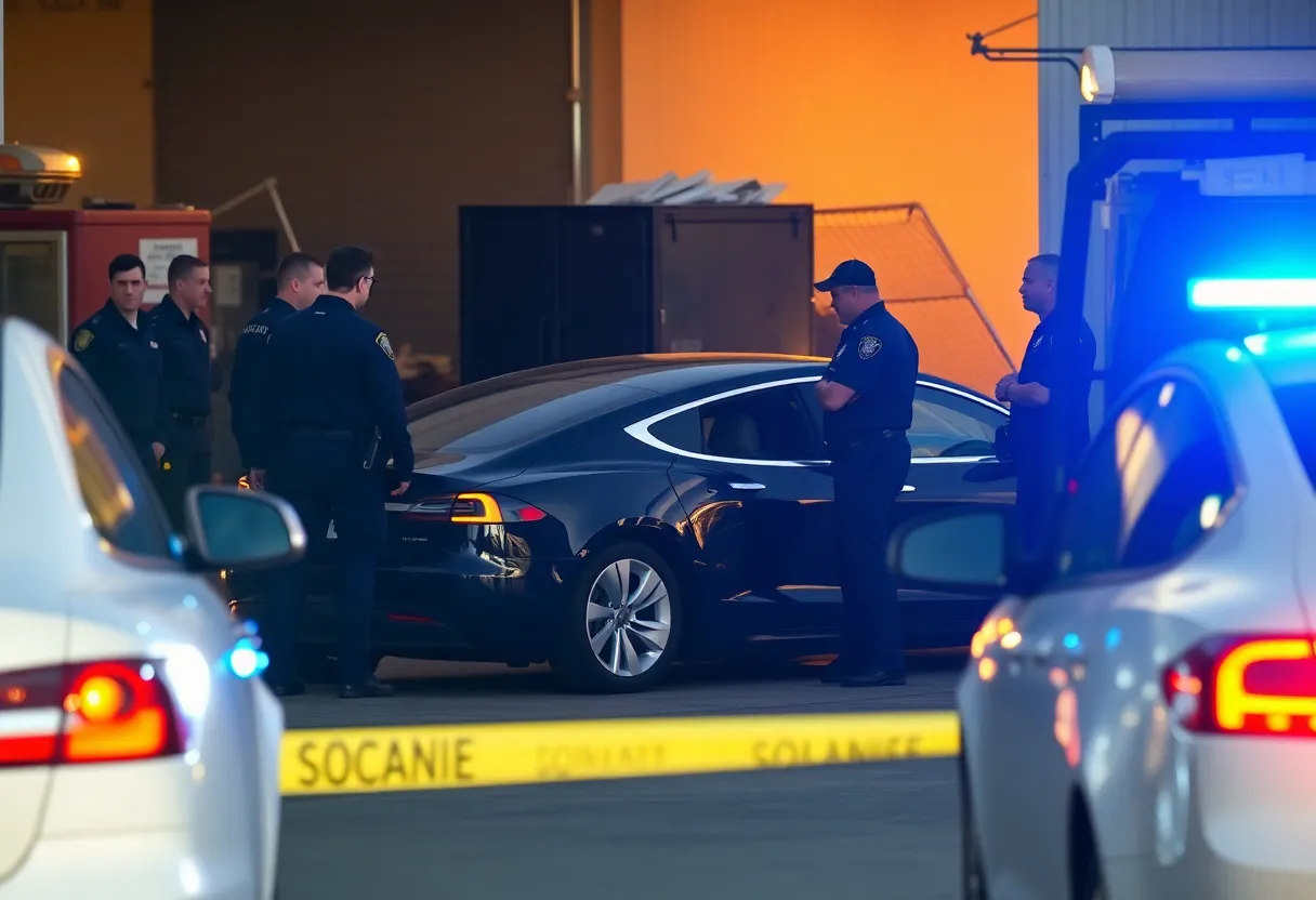 Police conducting investigation in Hollywood tow yard