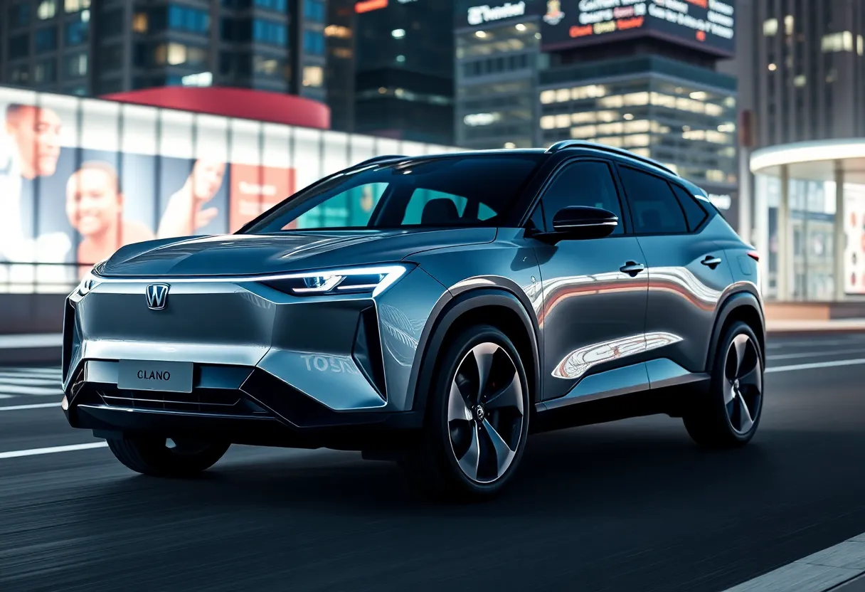2026 GLC EV by Mercedes-Benz in an urban setting