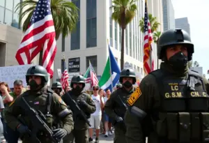 National Guard troops present in Los Angeles during protests