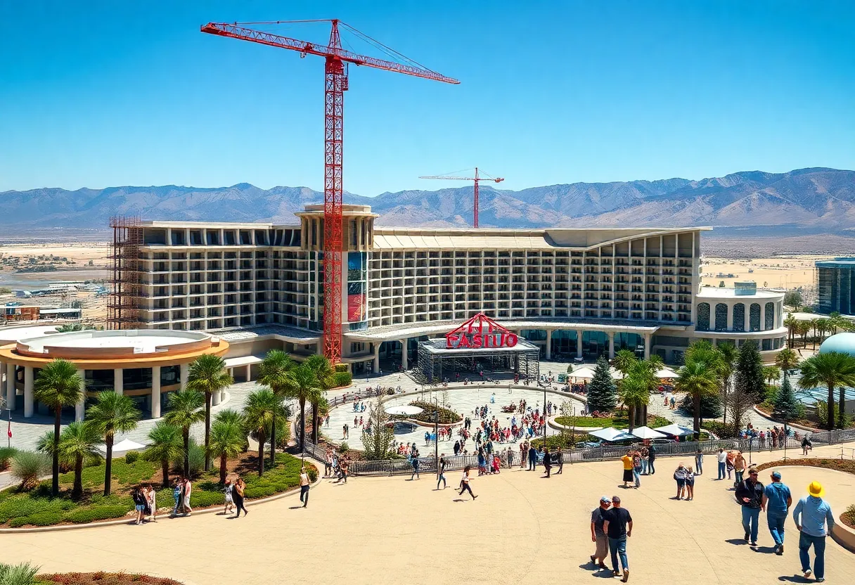 Construction of a new casino in Northern California.