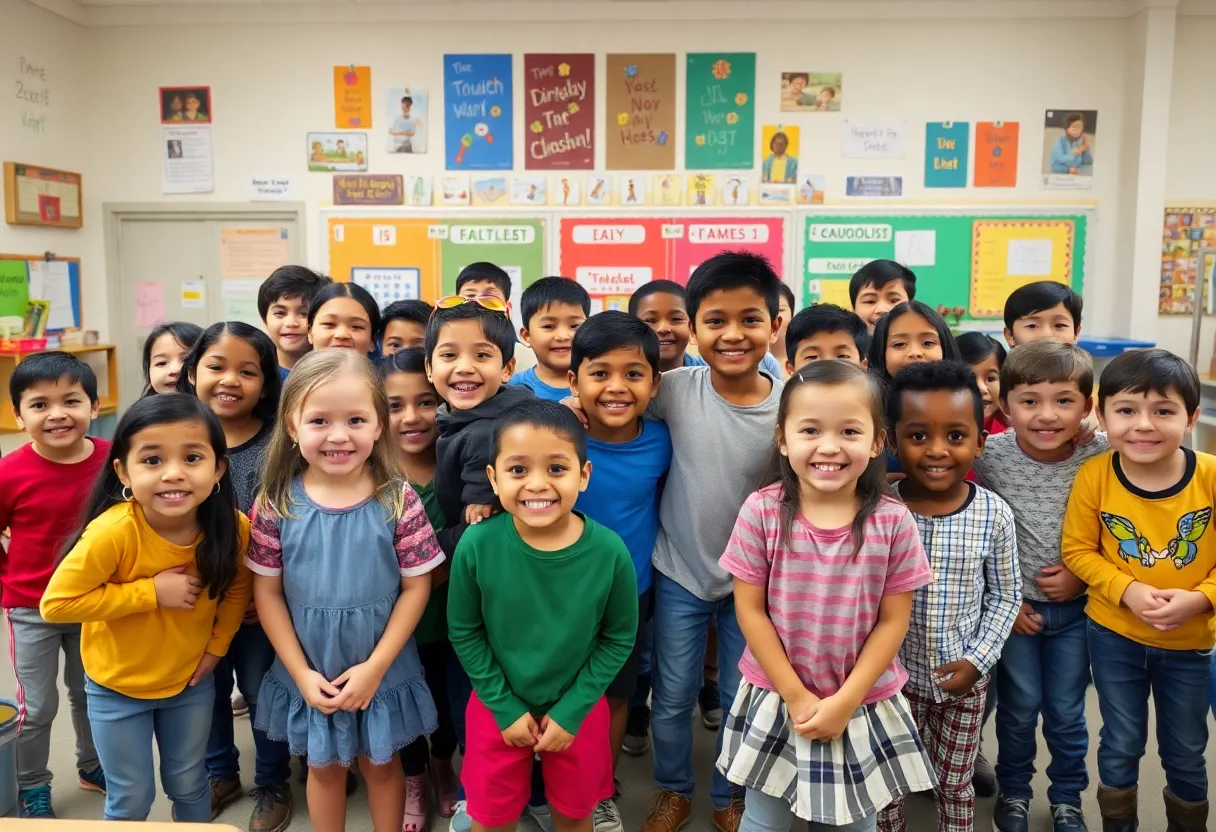 Diverse students in a classroom feeling secure and supported